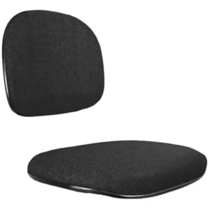 Assento e encosto anatômico para cadeira de escritório na cor preta