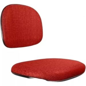 Conjunto de Assento e Encosto em Tecido Vermelho