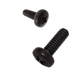 1/4 x 1 - Parafuso Zinco Preto - 100 UN