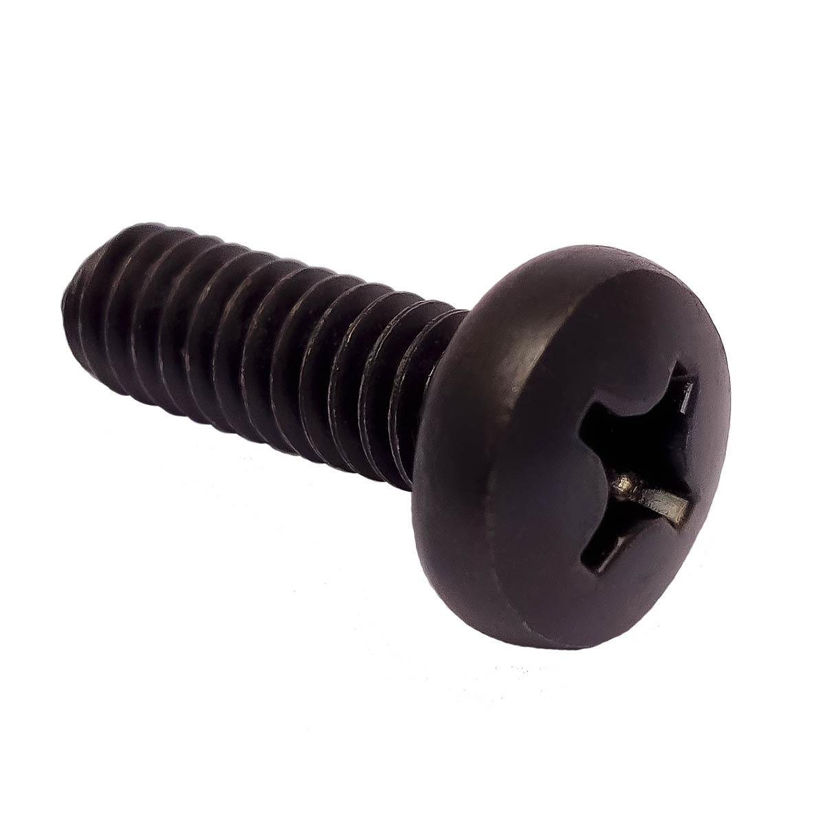 1/4 x 1.1/4 - Parafuso Zinco Preto - 100 UN
