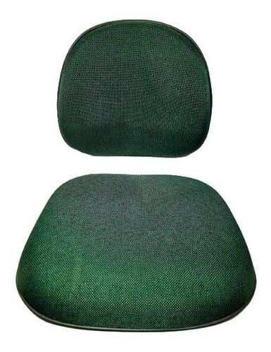 Conjunto Assento e Encosto Cadeira Executiva Tecido Azul