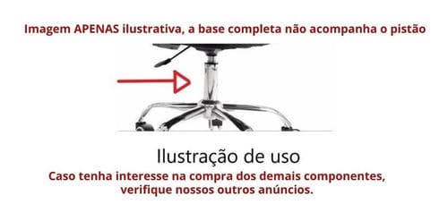 Pistão a Gás 120mm para Cadeira Escritório IND - 150kg