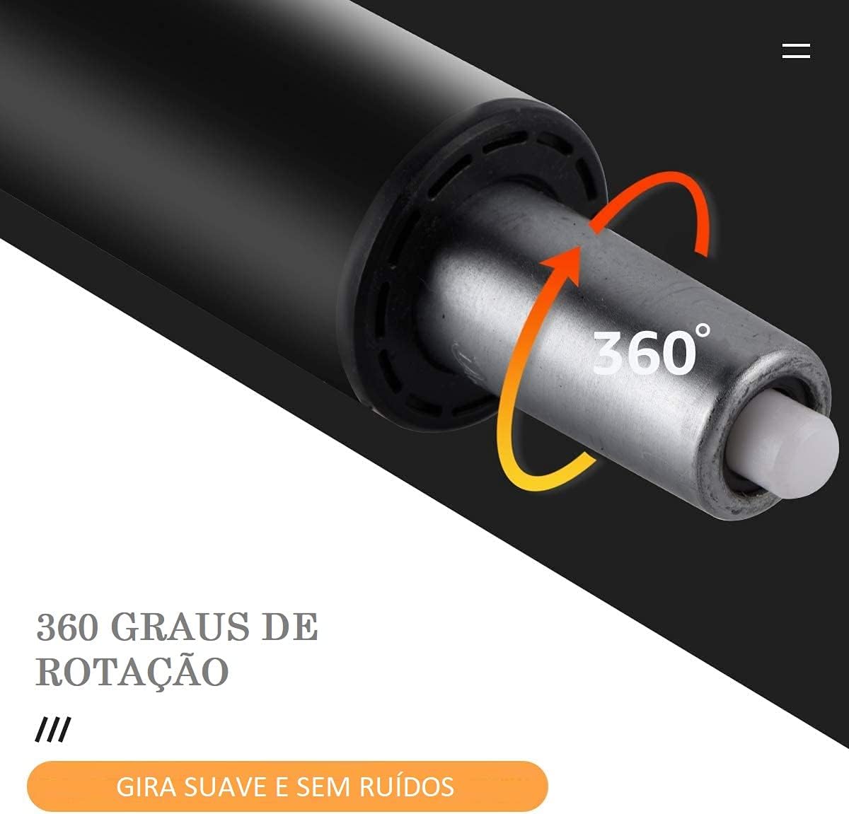 Pistão a Gás Classe 3 Universal para Cadeira Escritório Gamer - 150kg