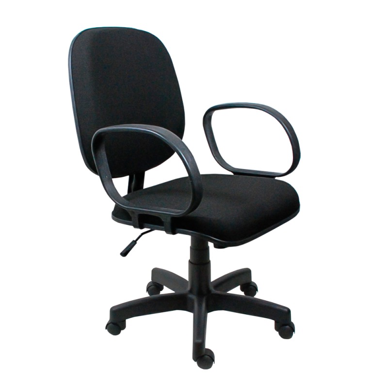 Cadeira Diretor Giratória Ergonômica Tecido Preto