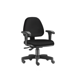 Cadeira ergonomica para escritorio com ajuste lombar e bracos regulaveis