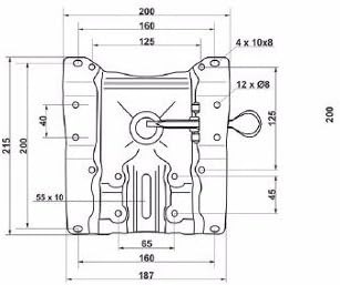 Flange Universal Cadeira de Escritório Secretária Executiva Diretor 16x20 e 12,5x12,5