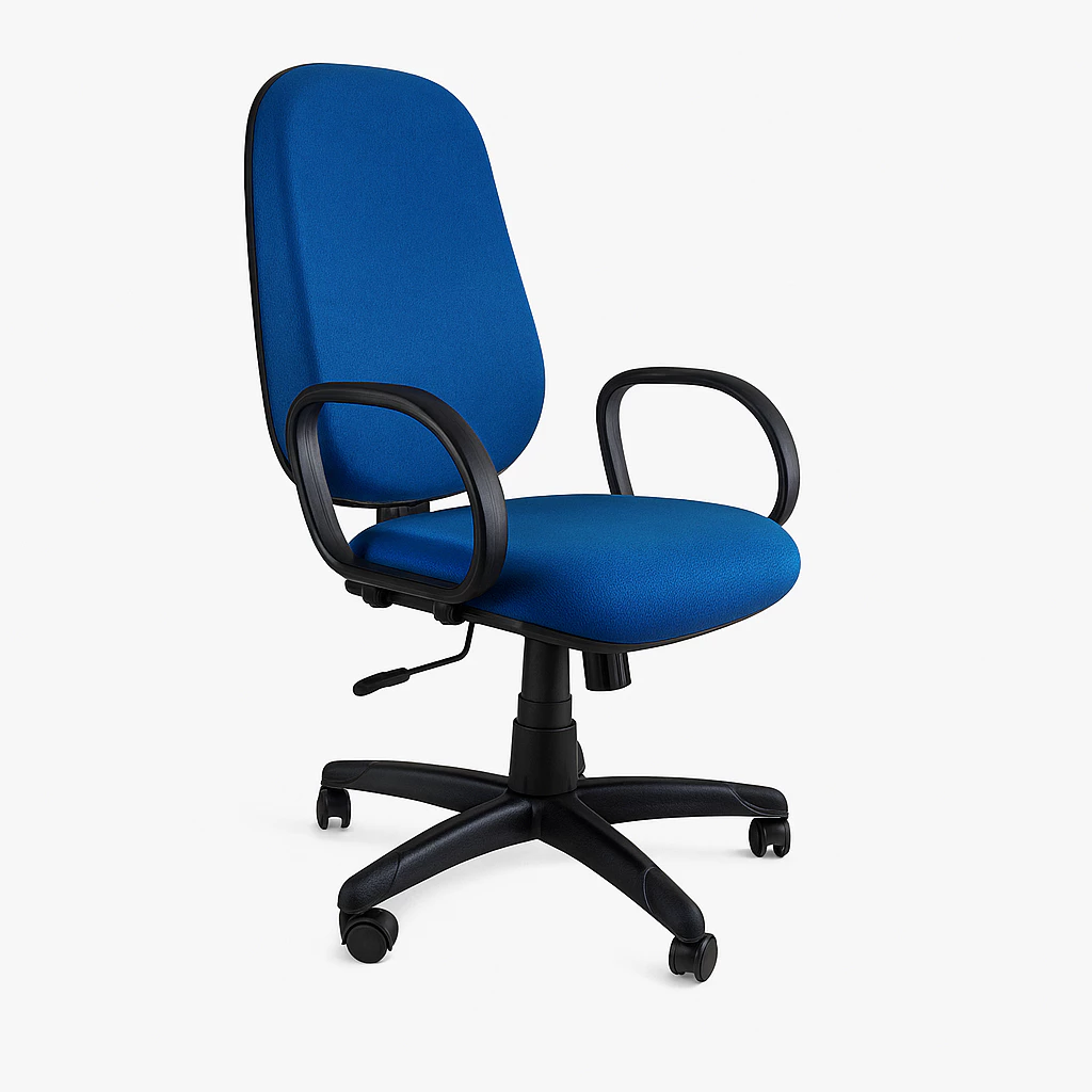 Cadeira Presidente Ergonômica Braço Corsa Fixos e Giratória Reclinável com Altura Ajustável – Cadeira Escritório IND