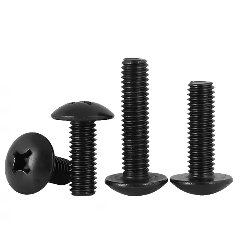 1/4 x 1.1/2 - Parafuso Zinco Preto - 100 UN
