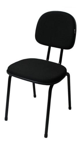 Cadeira Secretária Pé Palito Azul e Preto - Conforto e Estilo com Qualidade