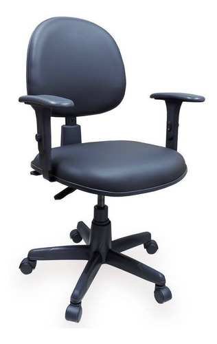 Cadeira Executiva Ergonômica Nr-17 Couro Ecológico Preto