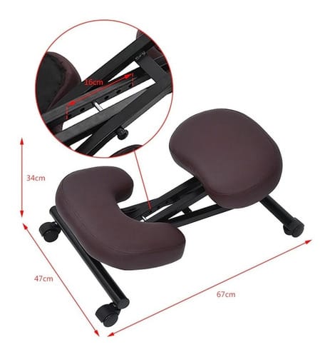 Cadeira Ajoelhada Ergonômica Aço Ep-a 9001 New Ergon Cadeira Escritório IND