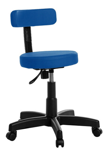 Cadeira Mocho Estética Odontologia Tatuador Rce Azul