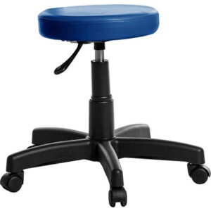 Mocho para Maca de Estética Livia BP Azul com design ergonômico