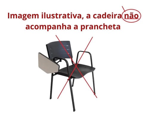 Kit C/ 8 Pranchetas Escamoteável P Cadeiras Universitárias