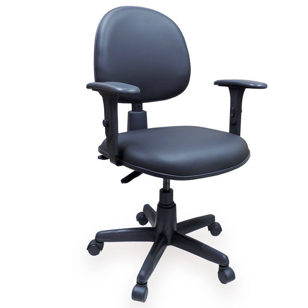 Cadeira Executiva Ergonômica Nr-17 Couro Ecológico Preto
