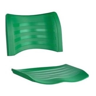 Kit Assento Encosto Iso Plástico Cadeira Esc Verde Bandeira