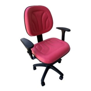 Cadeira Escritório Modelo Com Encosto Regulável Par Coluna