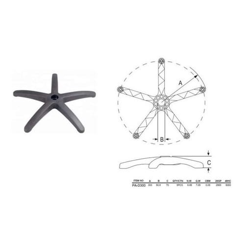 Kit Estrela Arcada Cadeira Secretária/executiva Rodinhas Gel