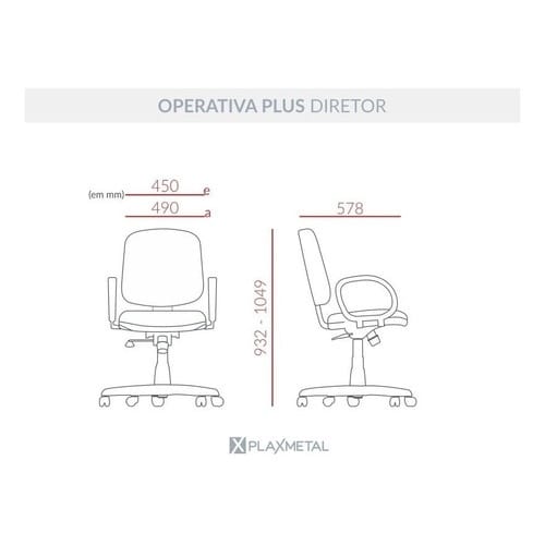 Cadeira De Couro P/ Escritório Executiva Back System Com Costura