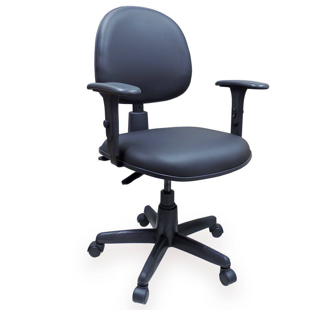 Cadeira Executiva Ergonômica Nr-17 Couro Ecológico Preto