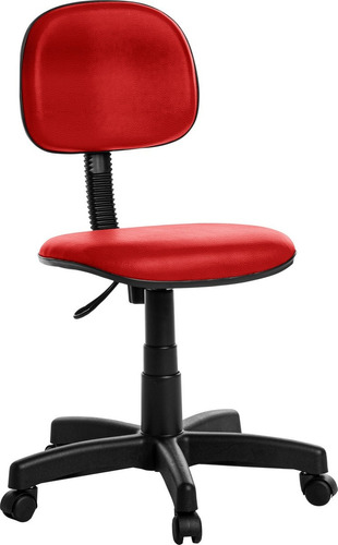Cadeira De Escritório Secretaria Rv Vermelho