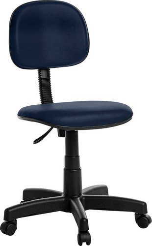 Cadeira De Escritório Secretaria Rv Azul Escuro