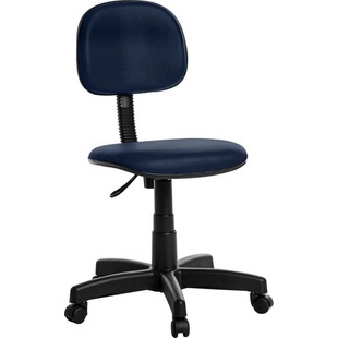 Cadeira De Escritório Secretaria Rv Azul Escuro