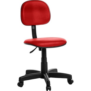 Cadeira De Escritório Secretaria Rv Vermelho