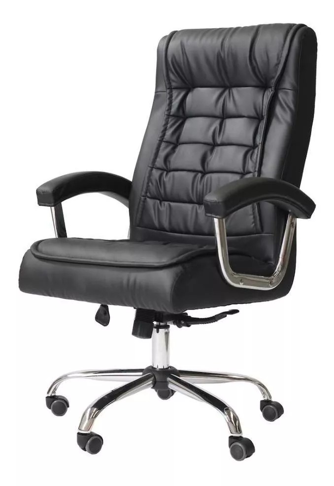 Conjunto de Cadeira Presidente Premium Luxo Mola Ensacada Nacional