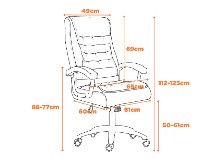 Conjunto de Cadeira Presidente Premium Luxo Mola Ensacada Nacional