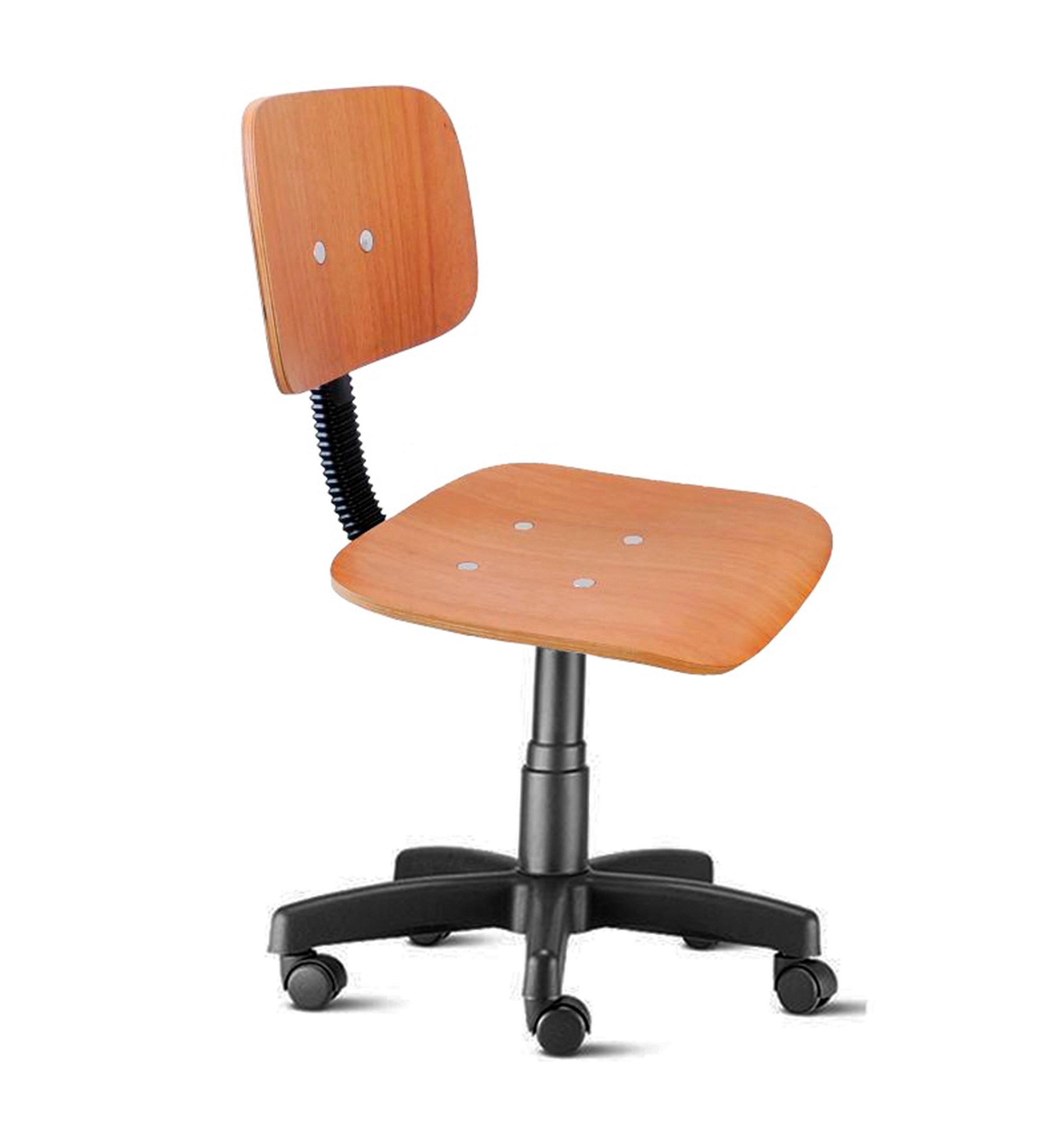 Cadeira Costureira Ergonômica NR17 Com Sapata Em Madeira - PP73