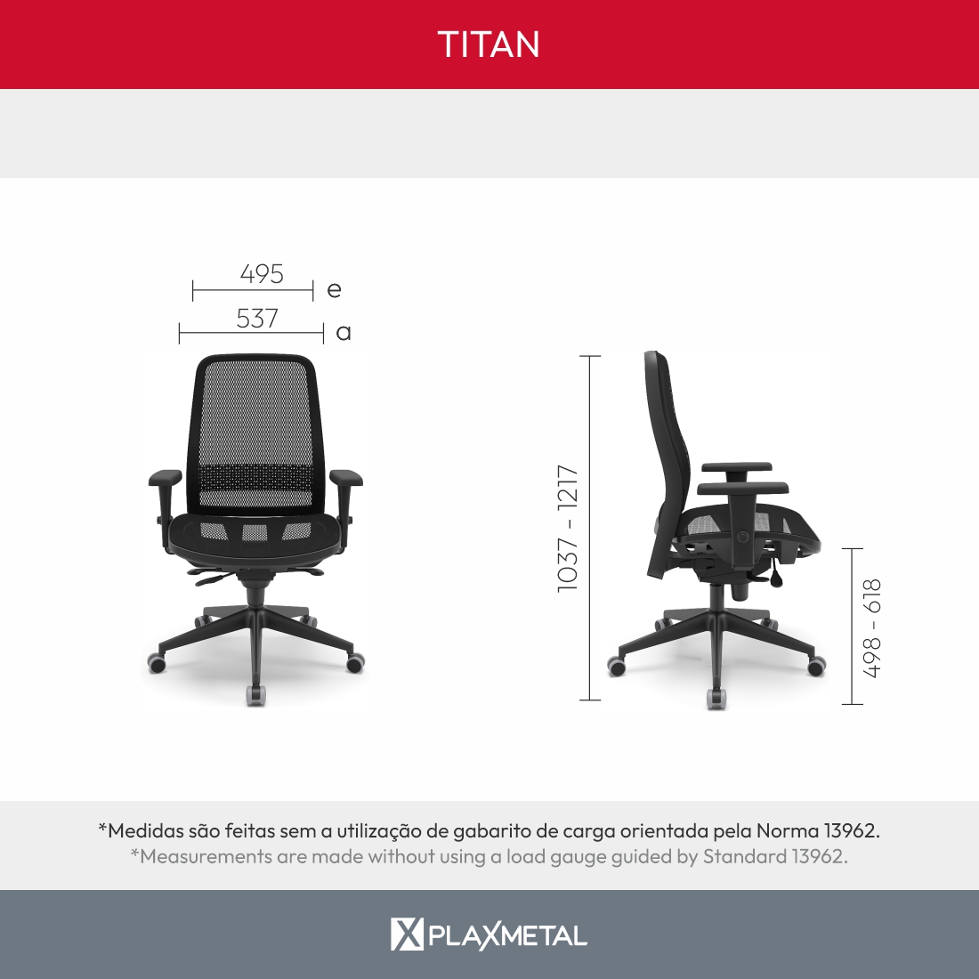 Cadeira Presidente Titan Slider - Tela Com Encosto de Cabeça Premium