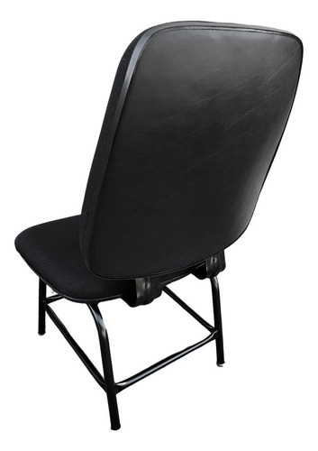 Cadeira Para Obeso Reforçada Até 170 Kg J Serrano Preto Plus