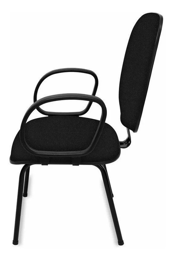 Cadeira Fixa Diretor com Braço – Conforto para Escritório, Igrejas e Recepção – Direto da Fábrica