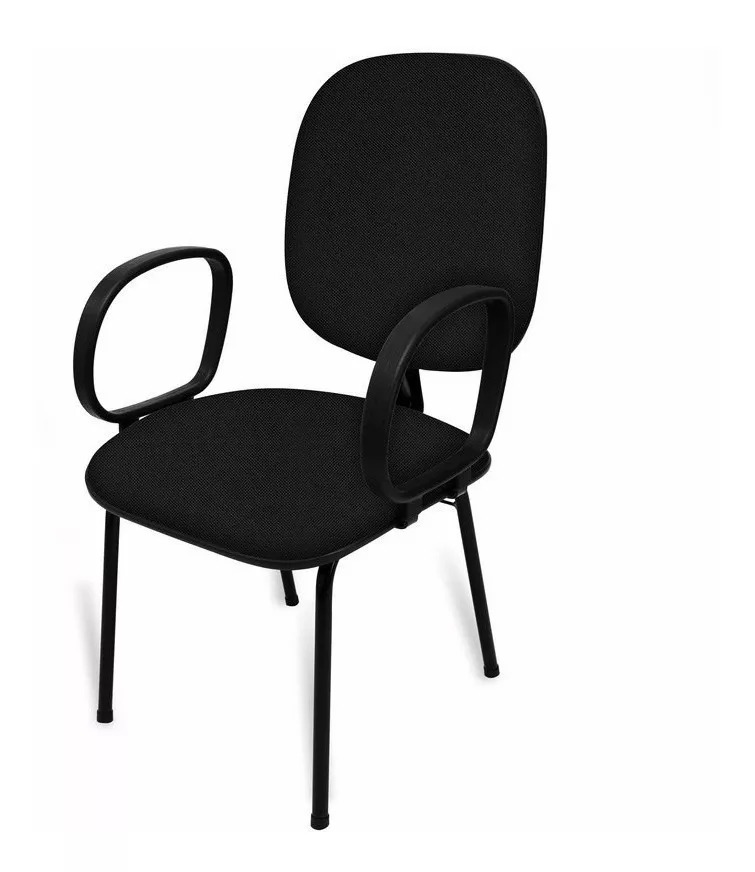 Cadeira Fixa Diretor com Braço – Conforto para Escritório, Igrejas e Recepção – Direto da Fábrica