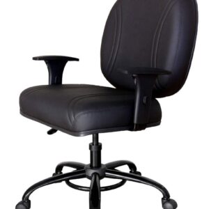 Cadeira para Obesos até 200kg em cor preta com design moderno.