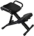 Cadeira de postura ergonômica multifuncional com joelho; Cadeira de ângulo ajustável para escritório em casa, preta
