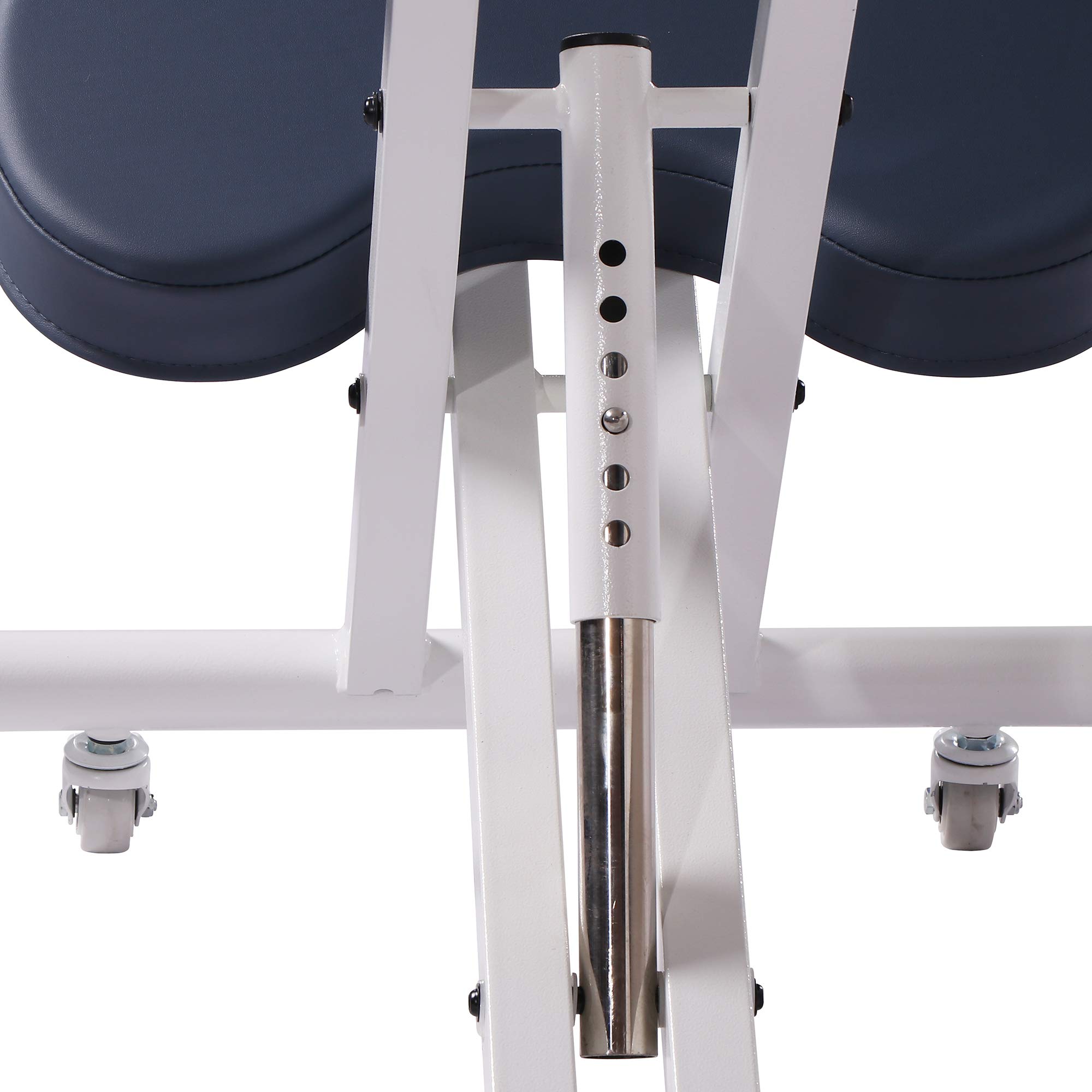 Cadeira de joelho ergonômica de aço perfeito para casa, escritório e meditação-creme
