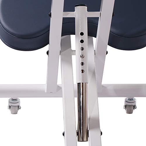 Cadeira de joelho ergonômica de aço perfeito para casa, escritório e meditação-creme