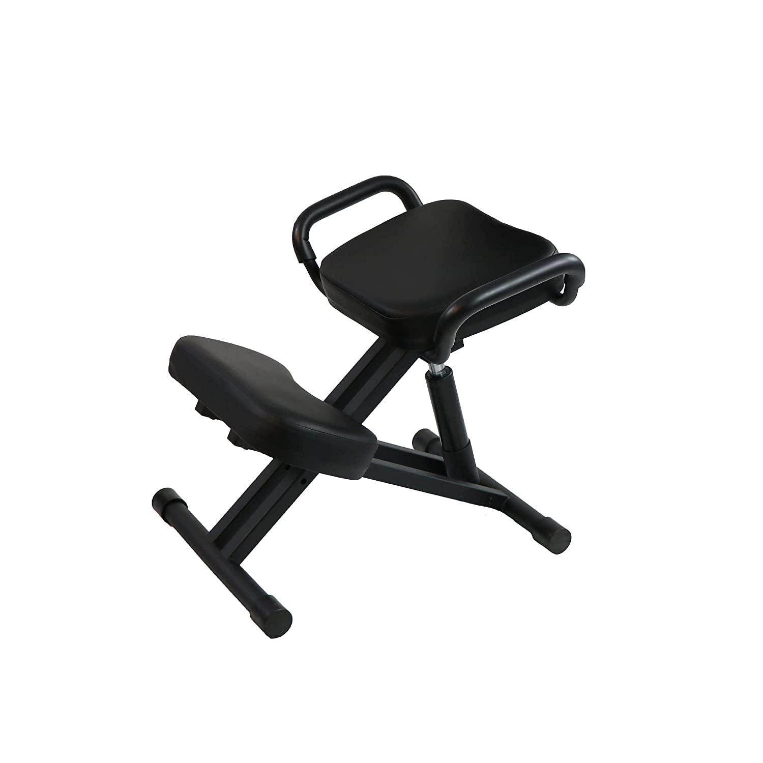 Cadeira de postura ergonômica multifuncional com joelho; Cadeira de ângulo ajustável para escritório em casa, preta