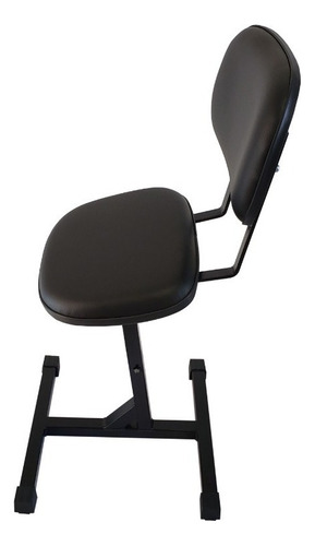 03 Banqueta Bancos Semisentados Com Encosto Ergonômico