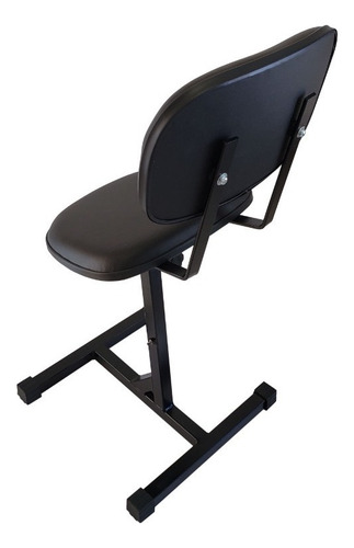 03 Banqueta Bancos Semisentados Com Encosto Ergonômico