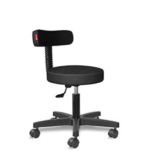 Cadeira Mocho Estética Fisioterapia Slim 1534 em preto