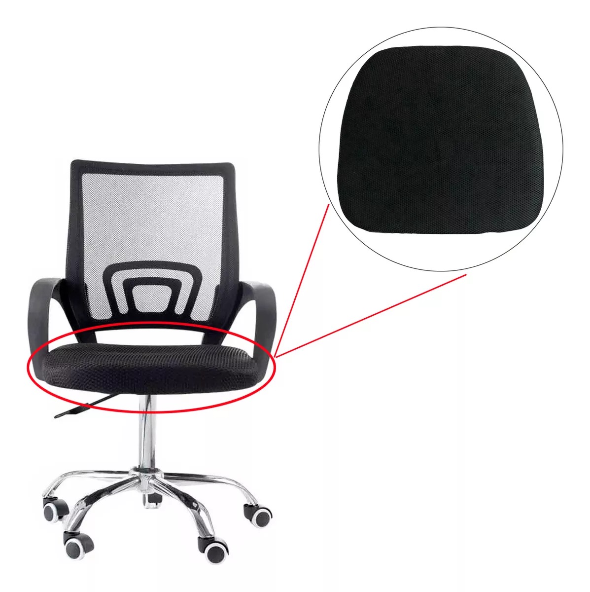 ASSENTO CADEIRA DIRETOR PRESIDENTE pctop office fit 1001 9050 tela mesh