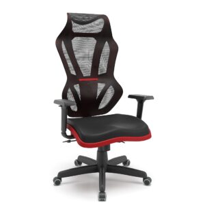 Cadeira gamer economica com encosto reclinavel e apoio cervical