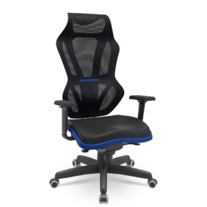 Cadeira gamer economica com encosto reclinavel e apoio cervical