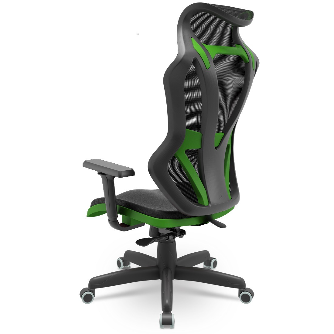 Cadeira Gamer em tela Vizon DZ Verde e Preta - Sistema Relax