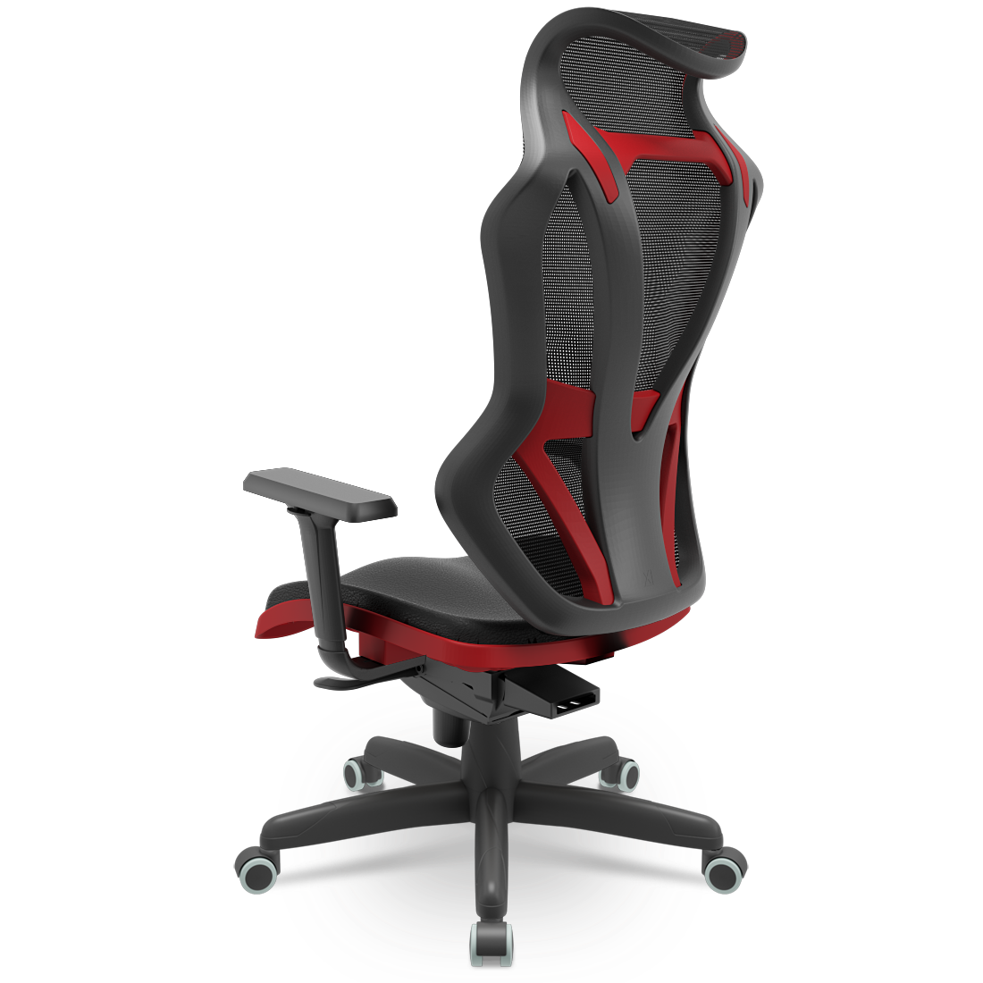 Cadeira Gamer em tela Vizon DZ Vermelha e Preta - Sistema Sincron