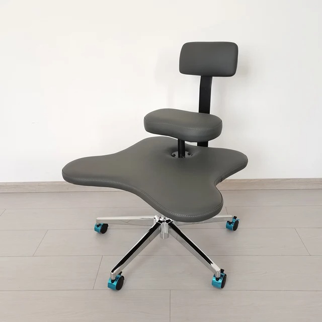 Cadeira de joelho versátil com pernas cruzadas Ergonômico para dor nas costas, altura ajustável para escritório assento ergonômico