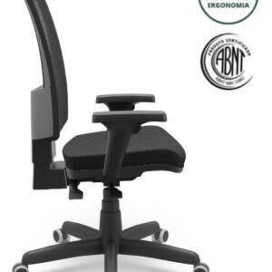 Cadeira ergonomica para escritorio com ajuste lombar e bracos regulaveis